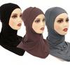 3PCS Muslim Inner Cap Hijab For Women Solid Underscarf Hijab Undercap Scarf Turban Hat Islamic Hijabs Ready To Wear Headcover
