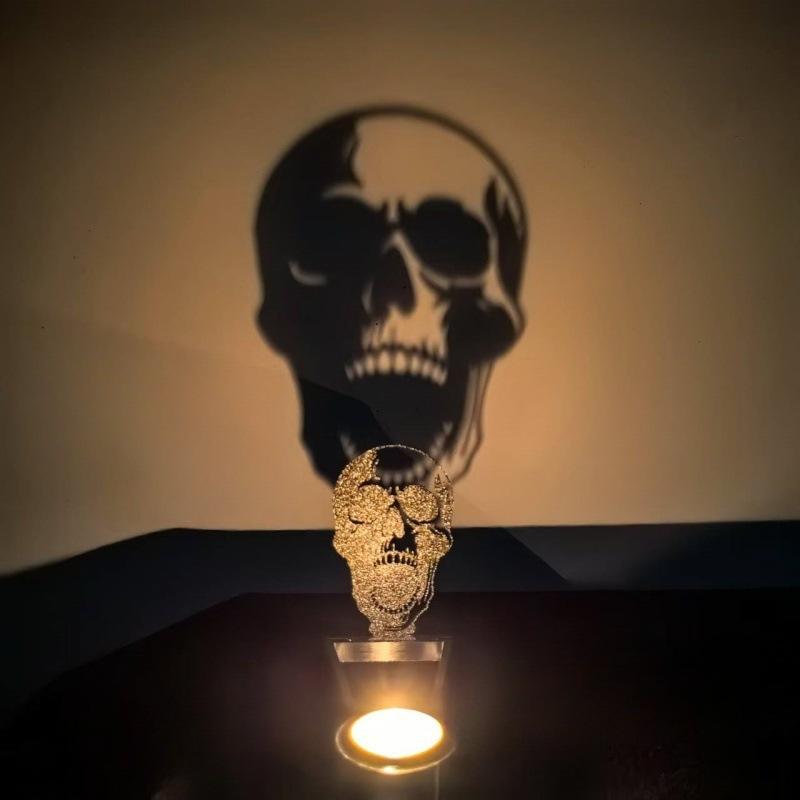 Halloween Candlestick Pumpkin Skull Ornaments Funny Candlestick Home Indoor Party Decoration Table Decoration Without Candles