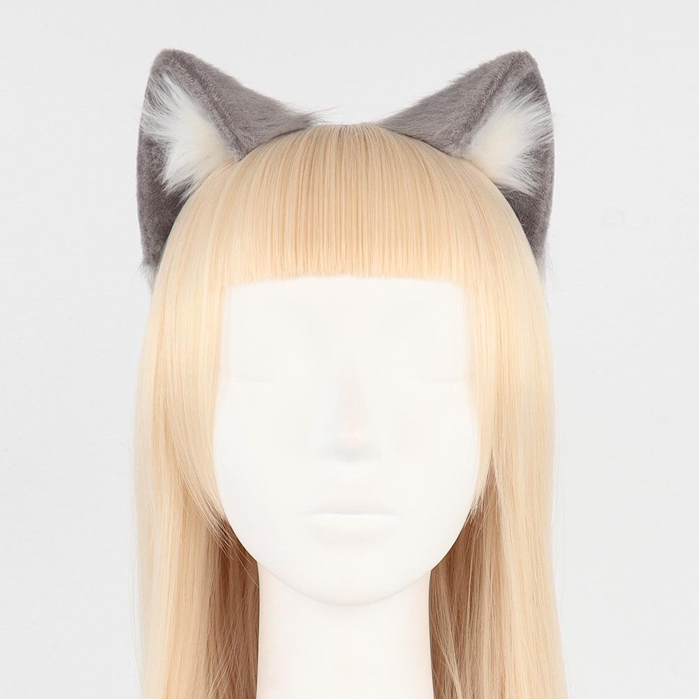 Cosplay Cute Cat Ears Headband - Adjustable, Lifelike Accessory for Costumes