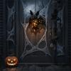 2PCS Openwork Bat Decorative Hanging Lamp Plastic Bat Chandelier  Halloween