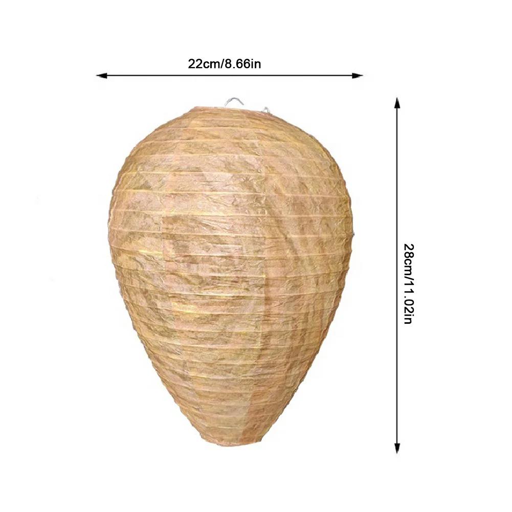 1-5PCS Hanging Wasp Nest Decoy Outdoor Waterproof Fake Wasp Nest Decoy Nest Decoy Hornets Plastic Insects Paper Drive Beehive