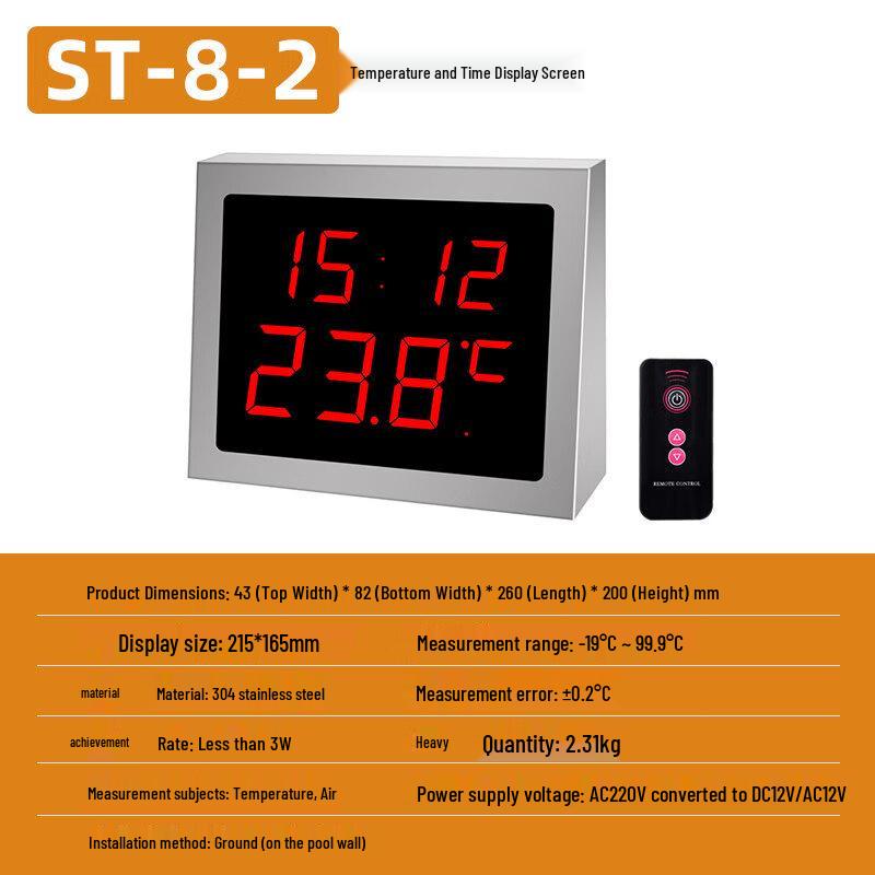Stainless Steel Floating Pool Thermometer