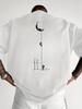 Mens heavyweight 100 cotton graphic tshirt lightweight and breathable comfortable casual wear trendy machine washable