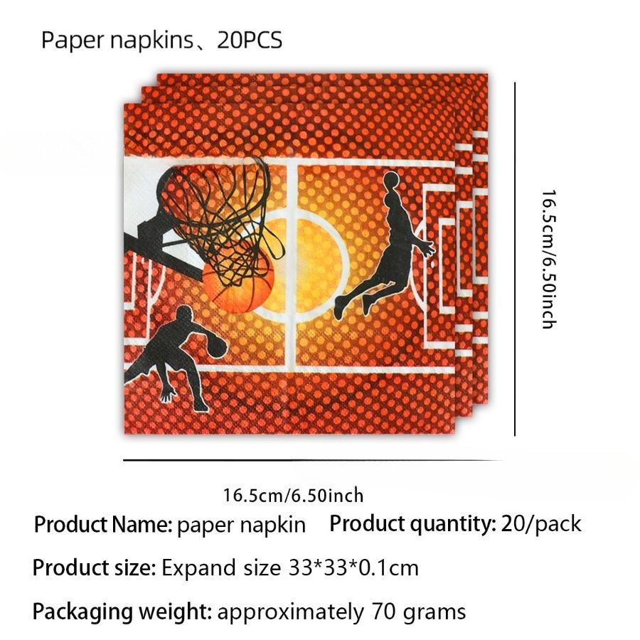 Basketball NBA Saison Party Tischgeschirr Fan Geburtstagsszene Dekoration Pappteller Servietten Tischdecke NBA