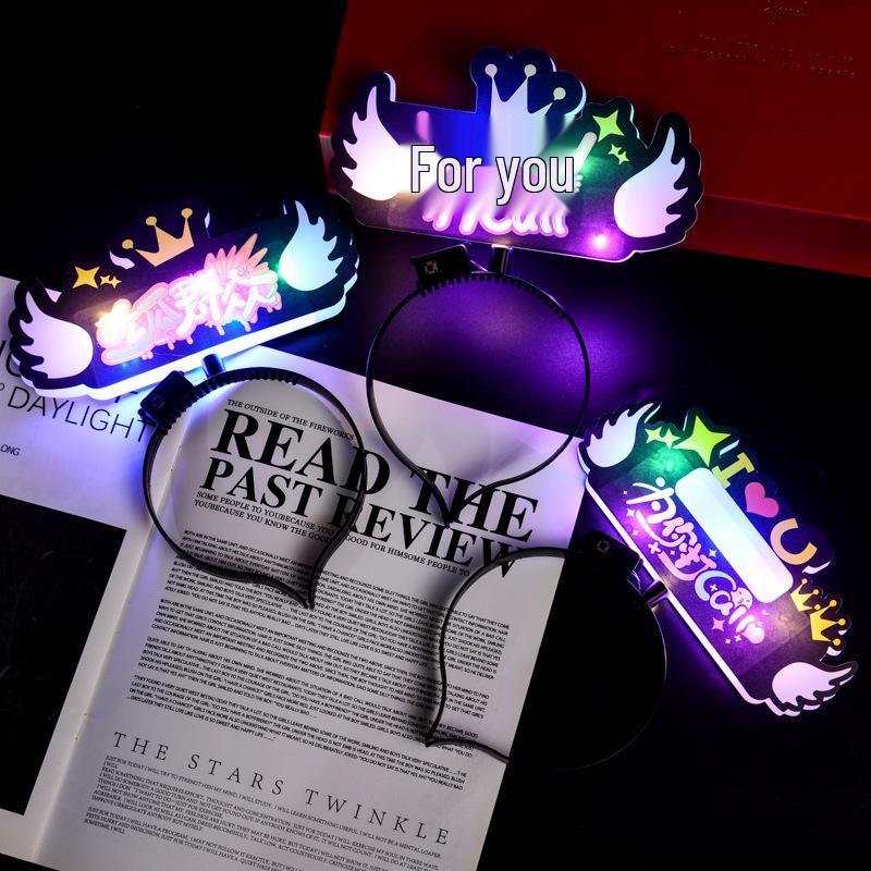Glow Stick Photo Props for Kids' Birthday Party Decorations
