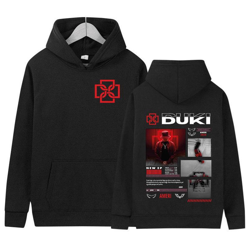 Duki ADA Tour 2024 Hoodie Rap Men's Hip Hop Clothing Pullover Sweatshirt Y2k Unisex Vintage Fashion Oversized Hoodies Streetwear