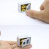 1 Set 1/12 Scale Dollhouse Gold Bar Safe Mini Model Simulation Miniature Password Safe Storage Cabinet Home Scene Decoration