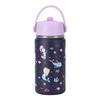 Wide Mouth Thermal Stainless Steel Water Cup Cartoon Handle Straw Tumblers Water Bottle for Outdoors