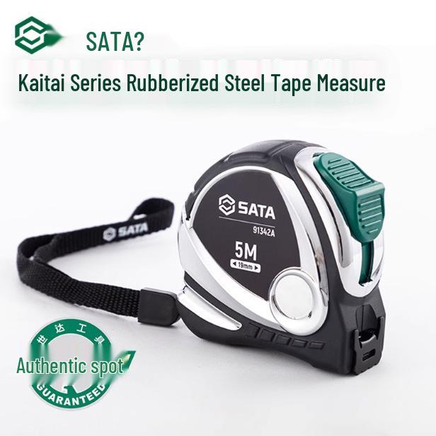 SATA Kaita Series Rubber-Coated Steel Measuring Tape (Models 91341A, 91342A, 91343A, 91344A) 91341A