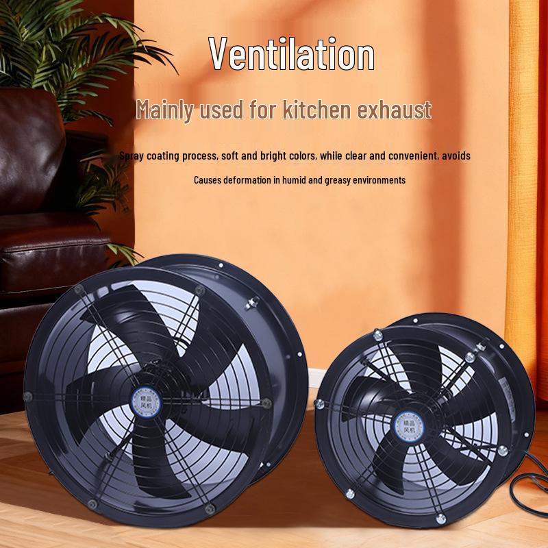 Low Noise High-Speed Axial Exhaust Fan 220V/380V for Kitchen Ventilation