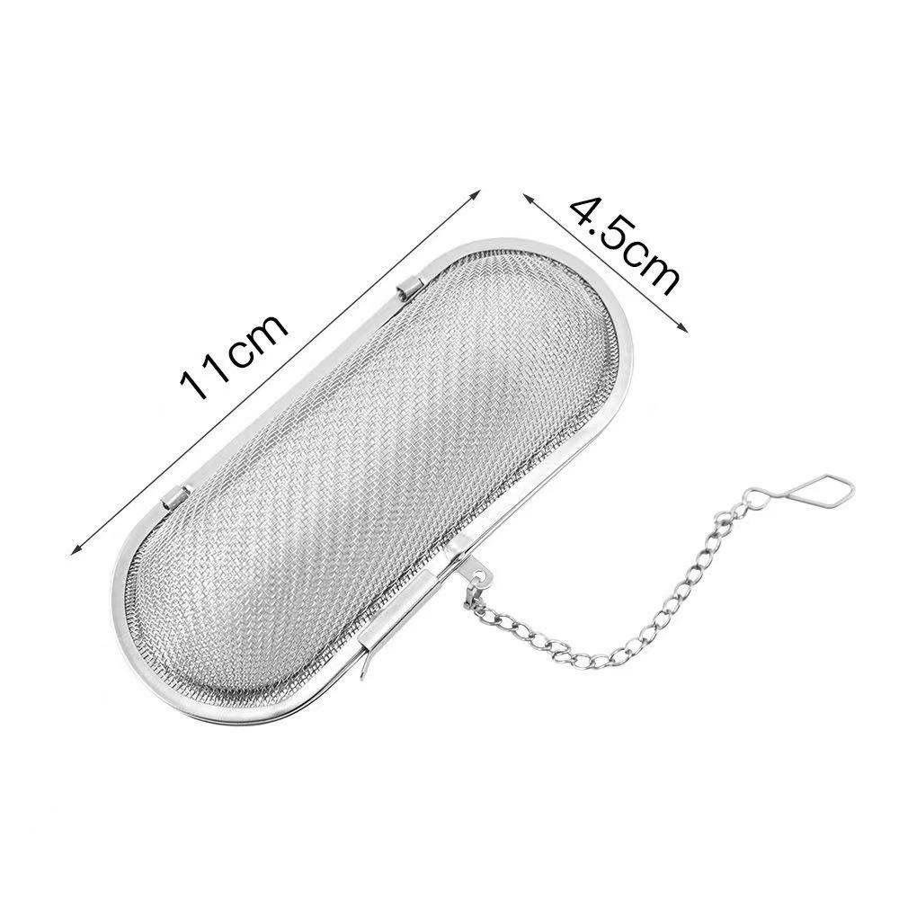 304 Stainless Steel Rectangular Tea Infuser Strainer Filter Capsule Spice Ball