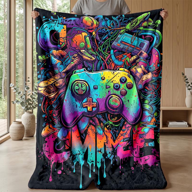 Underwater Yorkie Adventure Theme Blanket Lightweight Warm Flannel Blanket Decorative Throw Blanket for Home Decoration