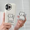 Korean Cute Cat Bracket Phone Case For iPhone 14 Pro Max Case for iPhone 11 12 13 Pro Max XS XR X 7 8 SE Shockproof Holder Cover