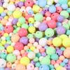 Acrylic Round Beads - Solid, Candy & Spring Colors for Children's DIY Projects