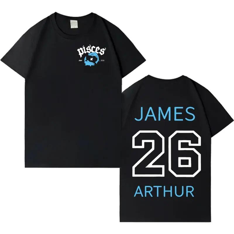 Singer James Arthur 2026 Fashion Album Tour TShirt Mens Gothic Clothing Hot Selling Aesthetic Loose Comfortable Pop TShirt S