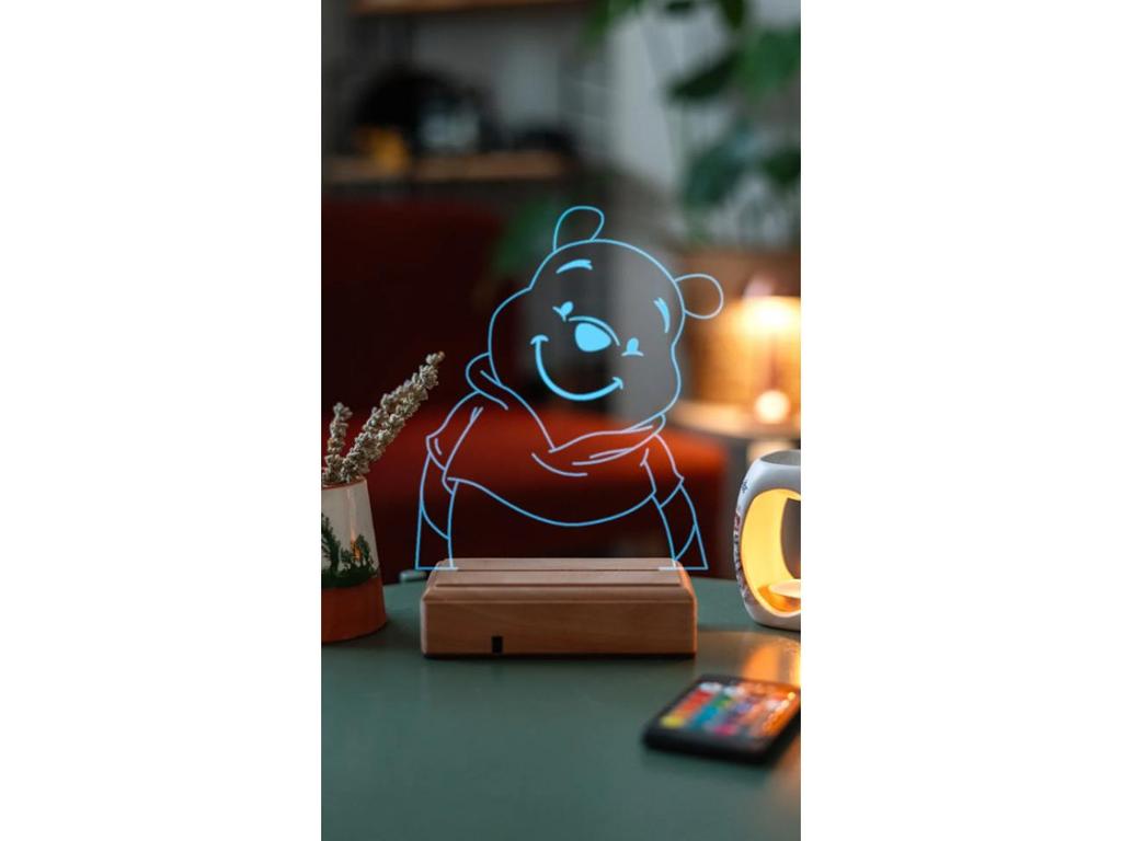 Winnie The Pooh Ayı Winnie Hediye 16 Renkli Kumandalı Gece Lambası