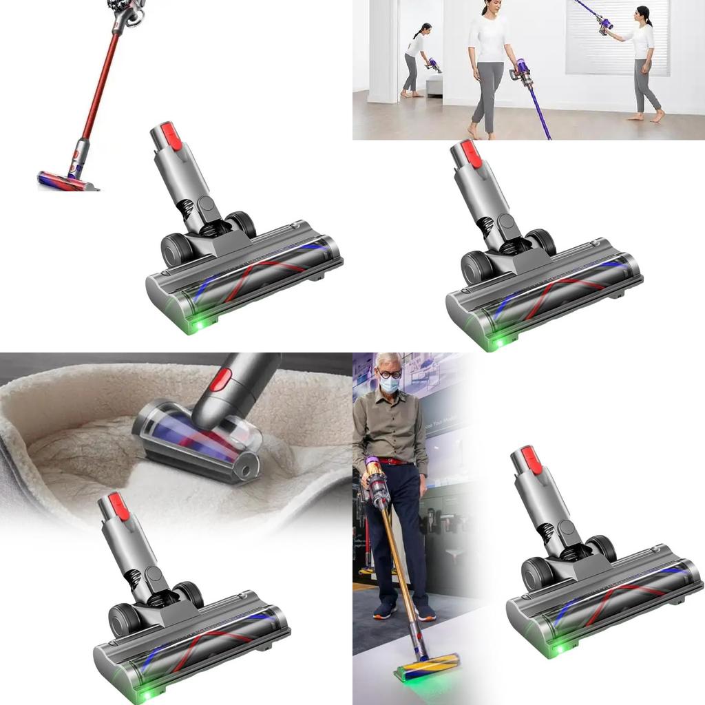 For Dyson V10 V12 Slim Soft Rollers Vacuum Cleaner Floor Brush With Manual Control For Home Use