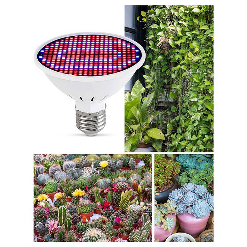 ABWR-2X E27 300Leds Plant Grow Lamp LED Full Spectrum Growth Light Bulbs Seedling Flower Phyto Lamp