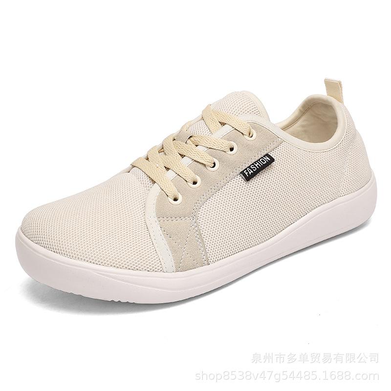 Mesh Shoes Wide Head Barefoot Large Size Wide Last Sports Shoes Soft Sole Comfortable Casual Trendy Shoes