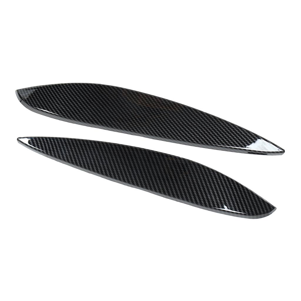 2pcs Headlight Eyebrow Left Right ABS Replacement for   Smart 453 Fortwo Forfour 2015‑2020