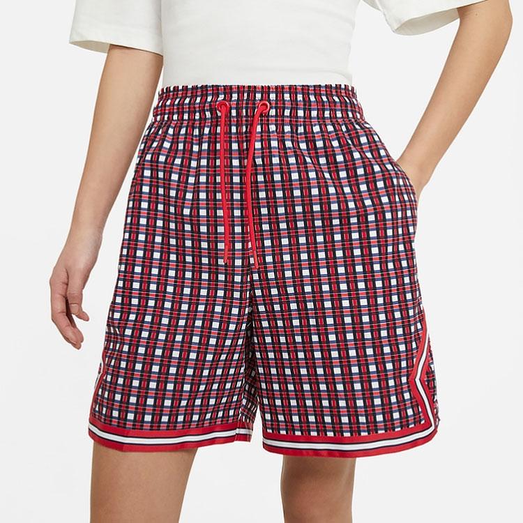 Jordan X Paris Saint-Germain Collaboration Loose Woven Sports Shorts Women Shorts Red DC0460-657