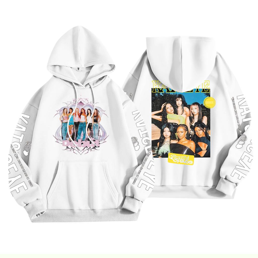 Unisex Fashion Lightweight Long Sleeve Pullover With Pockets Printed Hoodie