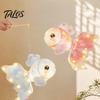 Handheld Lantern for Kids DIY Mid Autumn Goldfish Kit Kids, Glowing Fish Paper Lamp Parent Child Handicraft Activity with LED Light Traditional