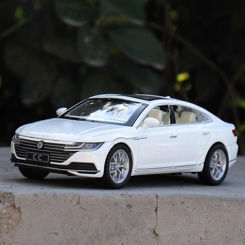 Volkswagen Arteon CC Sport Coupe Simulation Diecast & Toy Vehicles Sounds & Light Pull Back Car 1:32 Alloy Model Gifts For Children