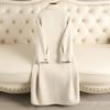 Womens Long Wool Blend Coat 2026 Winter Loose Fit Elegant Overcoat Pure Color Square Collar