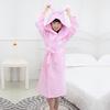 Kids' Cotton Waffle Hooded Bathrobe – Absorbent Summer Pajamas for Boys & Girls