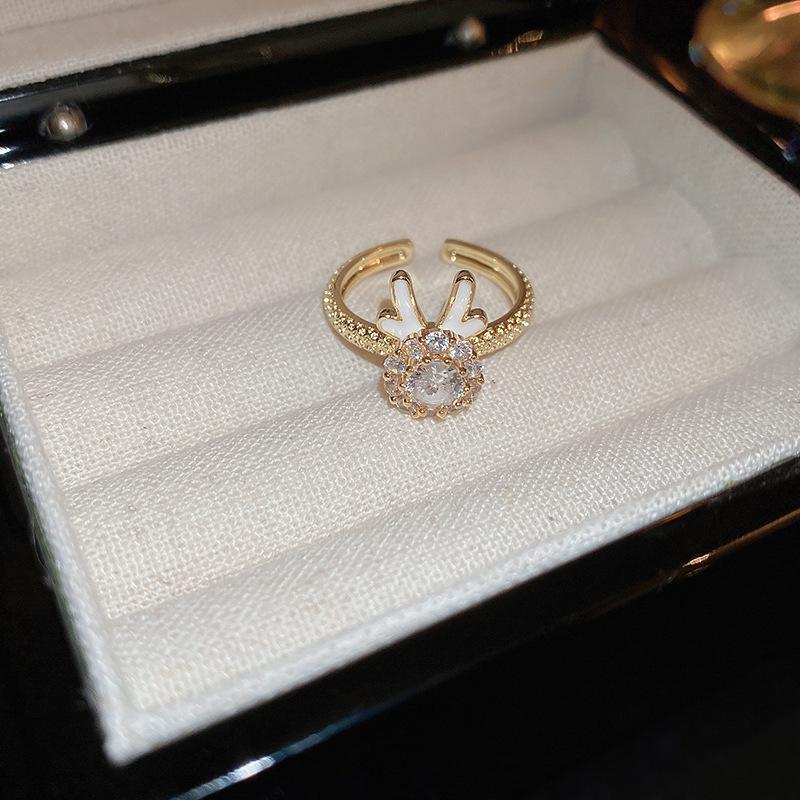 2024 Zircon Diamond Geometric Open Ring for Women - Trendy Luxury Index Finger Jewelry