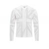 Mens Slim Fit Long Sleeve T-Shirt With Geometric Print Casual Crew Neck Tee Wear