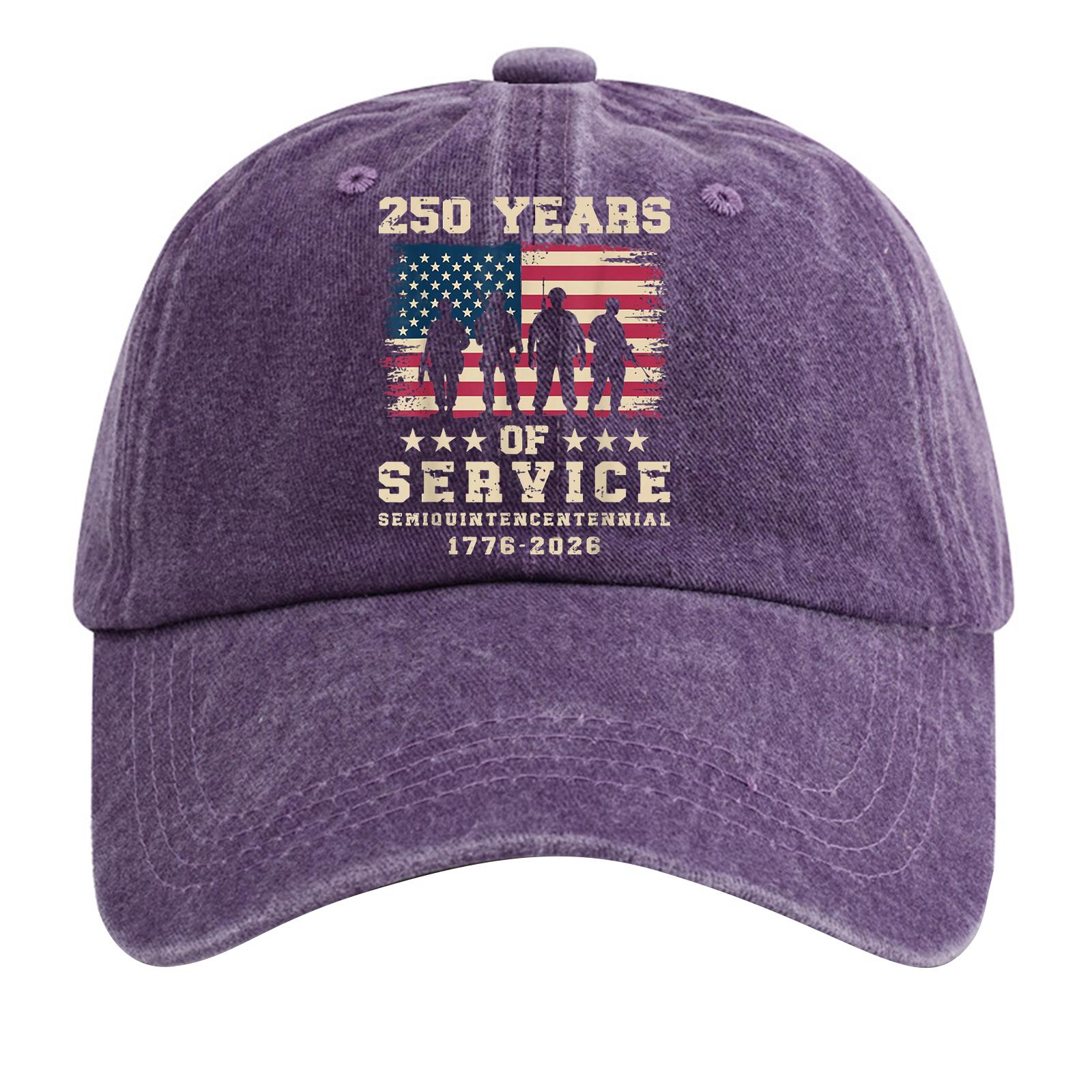 

American Anniversary Commemorative Hat Printed Baseball Hat one size фіолетовий