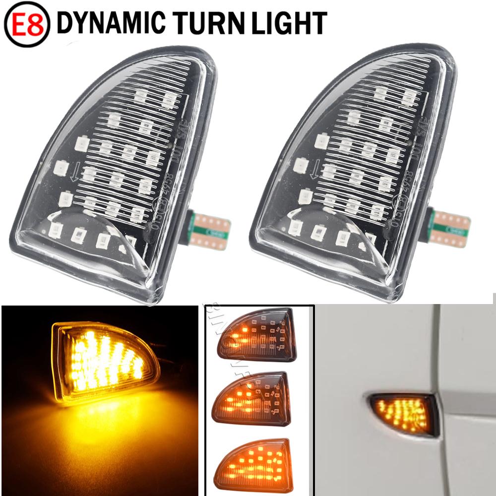 LED Dynamic Turn Signal Side Marker Light Sequential Blinker (Left+Right) For Mercedes Benz Smart Fortwo W451 Coupe Cabrio