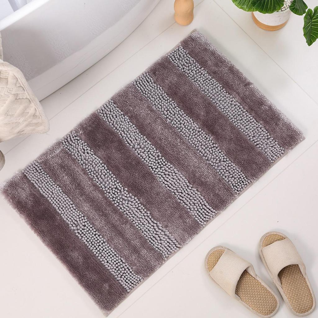 Chenille Pearl Yarn Bathroom Thickening Mat Bath Non-slip Carpets In Wash Basin Bathtub Side Floor Rug Shower Room Doormat Memory Foam 3D Pad