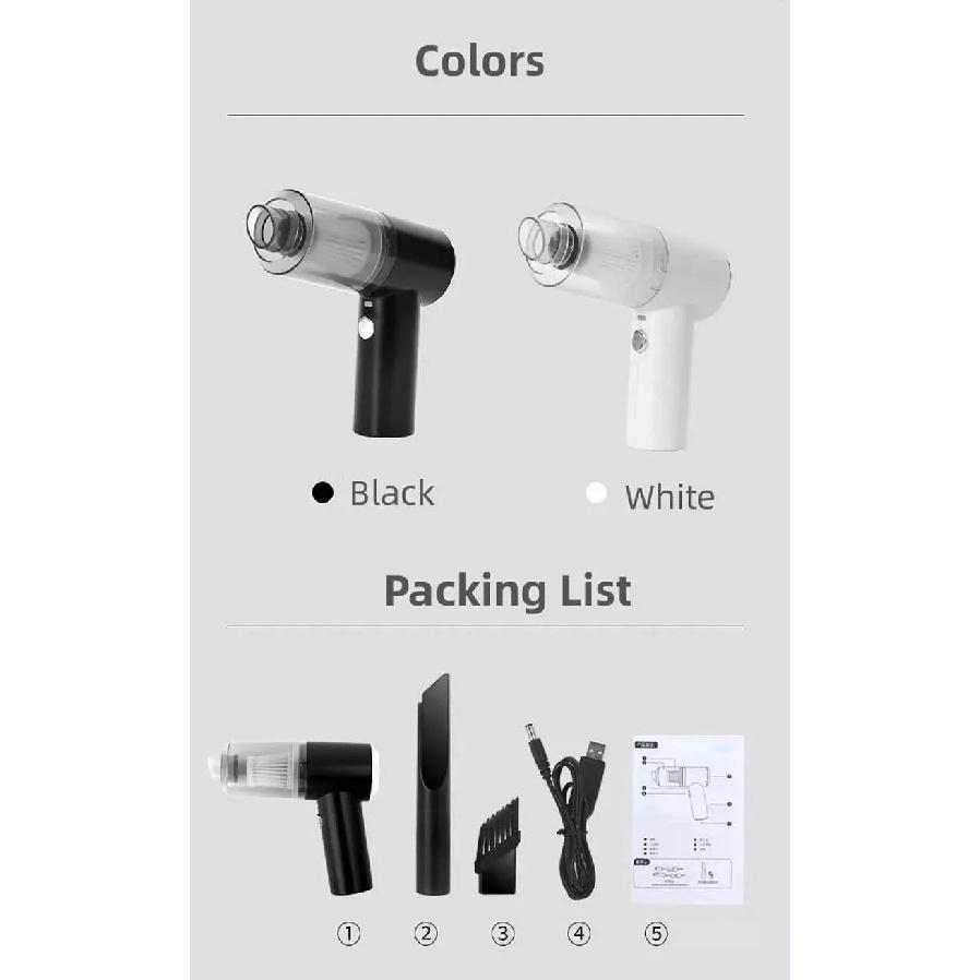 2024 Cyclone Filter Rechargeable Battery For Machine Accessories Handheld Powerful Wireless Car Vacuum Cleaner Mini Wash for Car