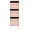 Highboard Pink 39x35x103.5 cm Steel