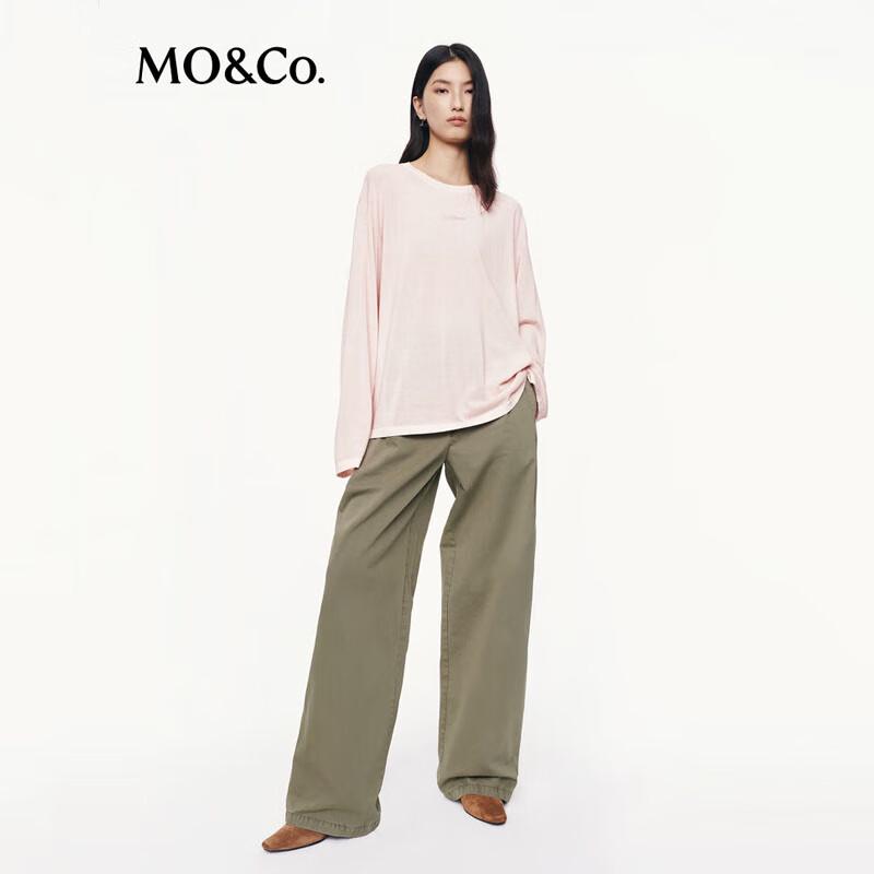 MO&Co. Women's Distressed Loose Knit Sweater MBE3SWT009