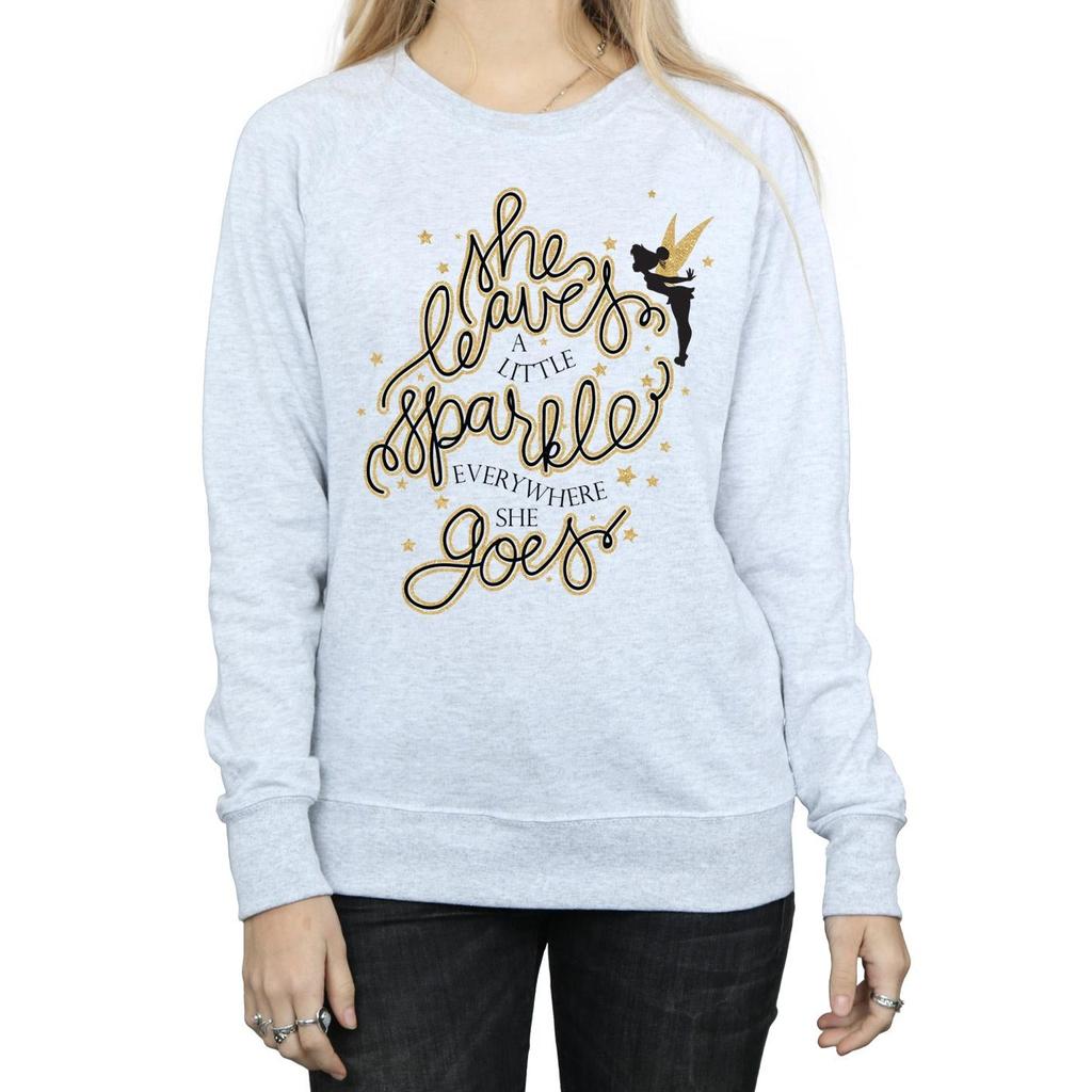 Disney Womens/Ladies Tinkerbell Stars Sweatshirt