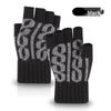 Winter Alpaca Wool Fingerless Gloves for Men, Women, Students - Ideal for Cycling and Writing