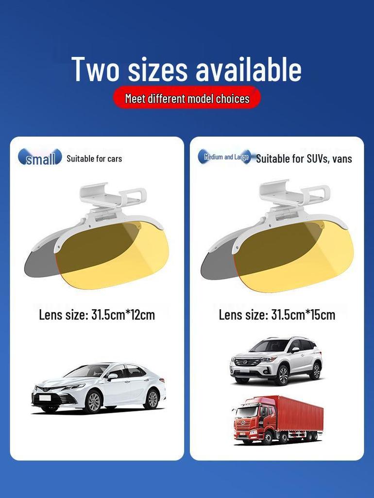 Day & Night Anti-Glare Sun Visor for Driving