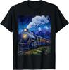 Unisex Adult Vintage Graphic Vintage Steam Engine Train Van Gogh Lo...