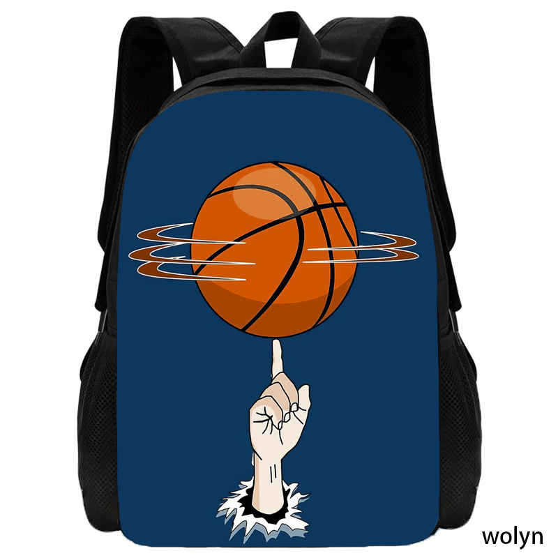 Basketball Basketball School Bag High Definition Printing Multifunctional Cross-Border Backpack