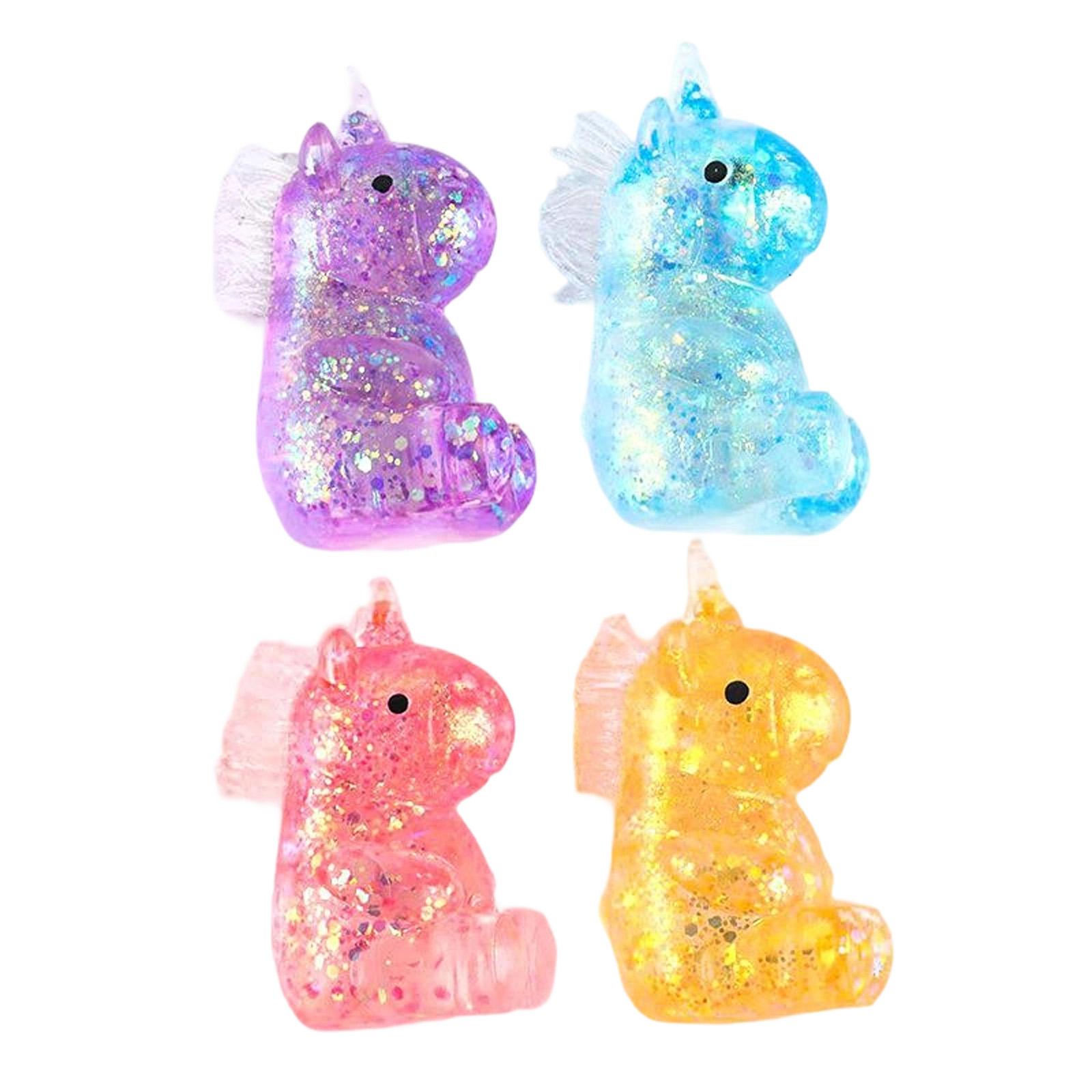 

Translucent Horse Toy, Soft Stress Relief Toy With Glitter For Kids And Adults One Size