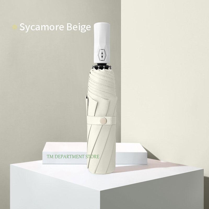 Fully Automatic Folding Umbrella for Travel, UV Protection, Windproof, Waterproof, 3 Folding Umbrellas, UV Protection, Gift for