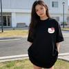 2026 Summer Hello Kitty Cartoon Printed Short Sleeve Pure Cotton Tshirts Womens Family Matching Outfits Classic Versatile Tee