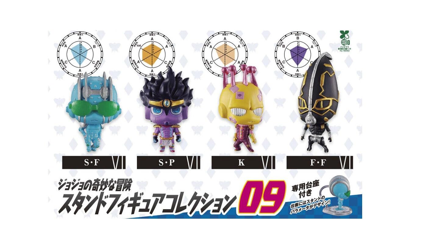 

Bizarre Adventure Stand Figure Collection 09 Set of Gachapon Capsule Toy JoJo s [Complete 4] (Full Set) [Unopened Capsule]