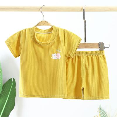 Sommer Kinder Kurzarm Anzug Kleinkinder Mädchen Jungen T-Shirt Kleidung Kurzarm Anzug Sommer Babykleidung Weich