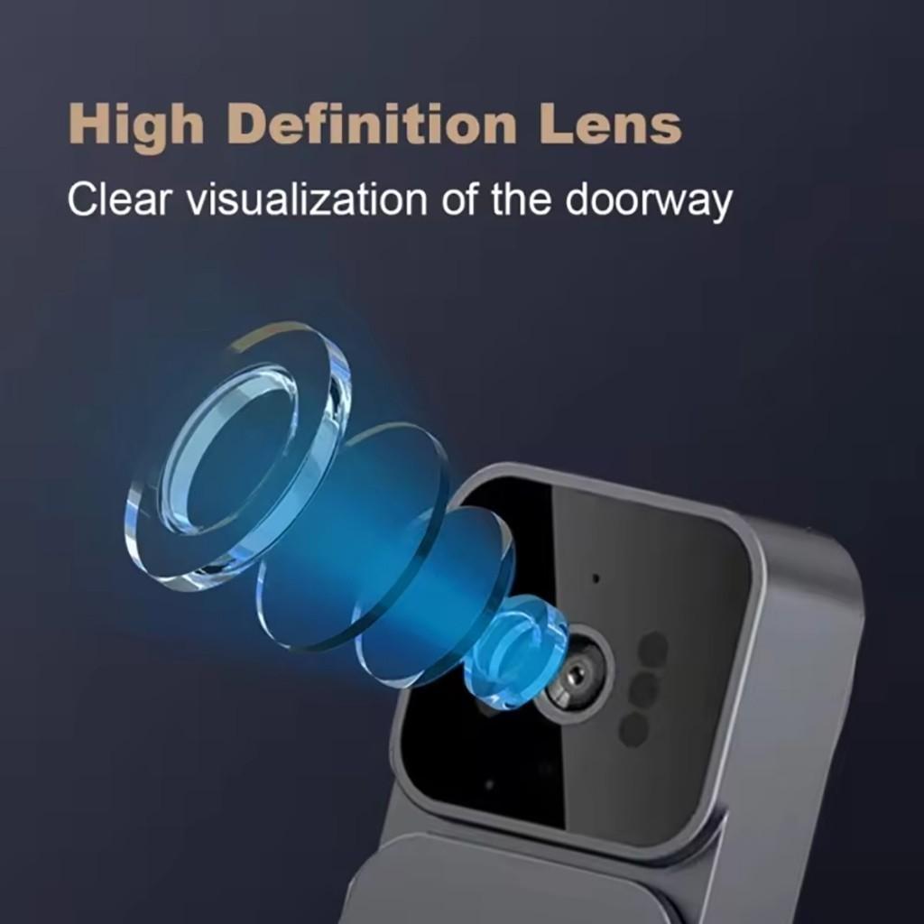 Türklingel Kabellos Mit Kamera Und Gegensprechanlage Nachtsicht Video-Türklingel Mit Bildschirm Intelligentes Türspion Für Zuhause 4,3 Zoll