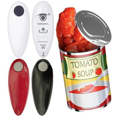 Electric Can Opener Smooth Edge Bottle Opener Battery Operated Tin Opener One Touch for Weak Hands for All Kinds of Jars